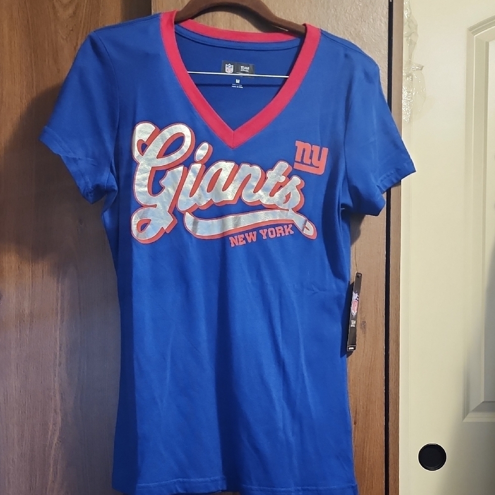 NFL New York Giants Womens Tee Shirt Logo Sz M NWT